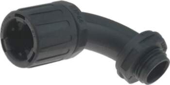 HELLERMANNTYTON 90° angled connector; Thread: metric