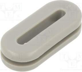 HELLERMANNTYTON Grommet; PVC; grey; Panel thick:
