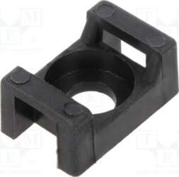 HELLERMANNTYTON Holder; screw; polyamide; UL94V-2; black