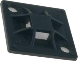 HELLERMANNTYTON Holder; screw,self-adhesive; polyamide; black