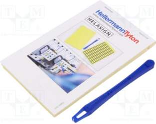 HELLERMANNTYTON Label; 11mm; 19mm; yellow; self-adhesive