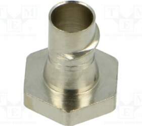 HELLERMANNTYTON Straight terminal connector; brass; HelaGuard