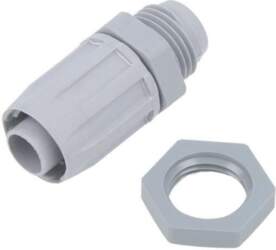 HELLERMANNTYTON Straight terminal connector; Thread: metric