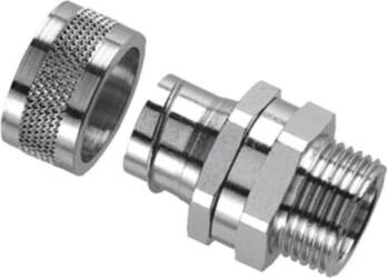 HELLERMANNTYTON Straight terminal connector; Thread: swivel