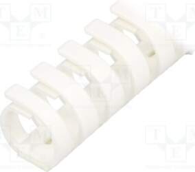 HELLERMANNTYTON Wiring duct; white; polypropylene; UL94V-0