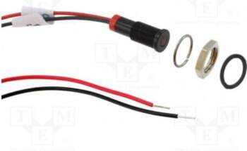 IDEC Indicator: LED; red; IP67; Q6