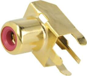 KEYSTONE Connector: RCA; socket; female; angled