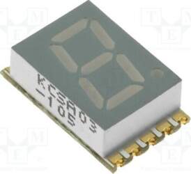 KINGBRIGHT ELECTRONIC Display: LED; 7-segment; 7
