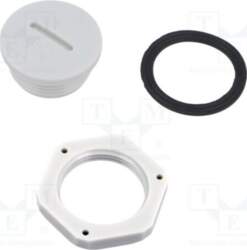 KRADEX Stopper; PG16; polyamide; light grey