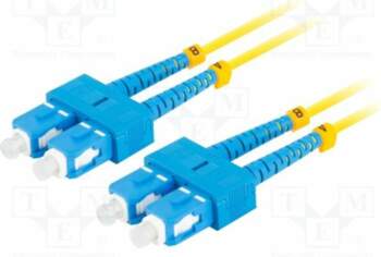 LANBERG Fiber patch cord; SC/UPC,both