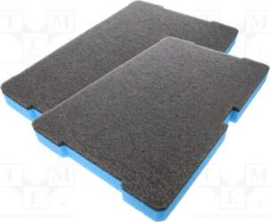 LeanFoam Foam insert; graphite-blue; 500x320x40mm; 2pcs