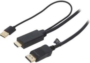 LOGILINK Cable; DisplayPort plug,HDMI plug