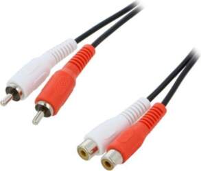 LOGILINK Cable; RCA socket x2,RCA