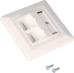 LOGILINK Case; socket; Keystone; white; plaster