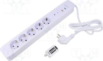 LOGILINK Plug socket strip: supply; Sockets: