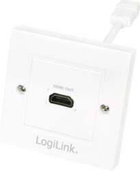 LOGILINK Wall socket; white; HDMI socket