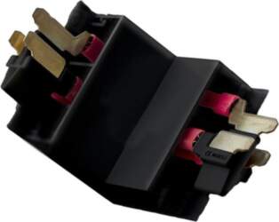 MAINLINE POWER Angle external connector; black