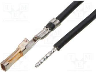 MOLEX Cable with crimped terminals; black