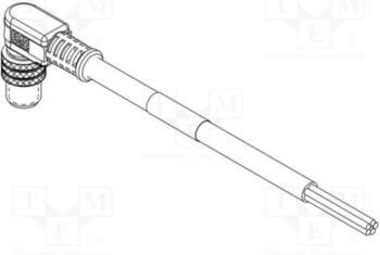 MOLEX Connector: M8; 1m; IP67; for