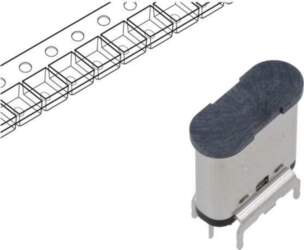 MOLEX Connector: USB C; socket; on