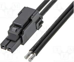 MOLEX PIN: 2; Insulation: PVC; black