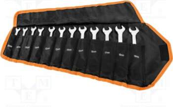NEO TOOLS Wrench: combination spanner-set; rattle