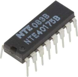 NTE ELECTRONICS IC: digital; D flip-flop