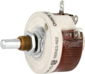 OHMITE Potentiometer: shaft; 25Ω; single turn