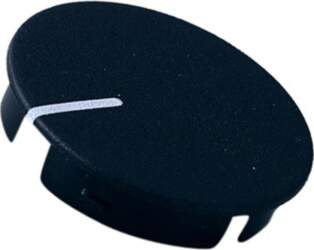 OKW Cap; ABS; black; push-in; Pointer: