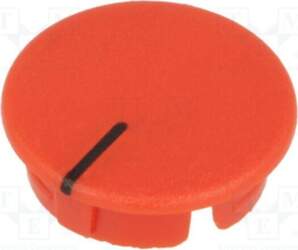 OKW Cap; ABS; red; push-in; Pointer: