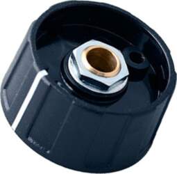 OKW Knob; with pointer; ABS; Øshaft: