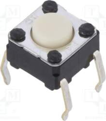 OMRON Electronic Components Microswitch TACT; SPST-NO
