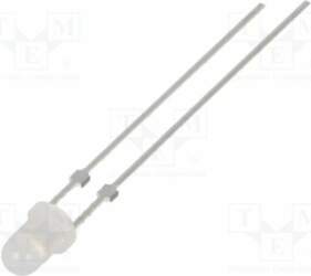 OPTOSUPPLY LED; red; 3mm; 1120÷1560mcd; 40°