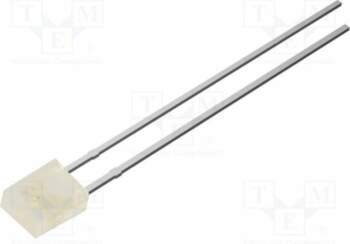 OPTOSUPPLY LED; red; rectangular; 2x4x5mm; 150mcd