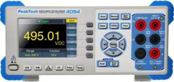 PEAKTECH Benchtop multimeter; LCD TFT 4"