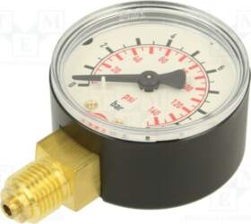 PNEUMAT Manometer; 0÷10bar; bottom connection; Thread: