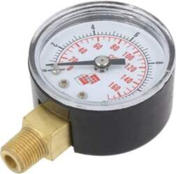 PNEUMAT Manometer; 0÷12bar; bottom connection; Thread: