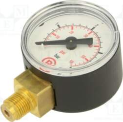 PNEUMAT Manometer; 0÷4bar; bottom connection; Thread: