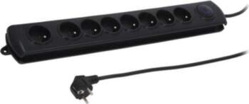 QOLTEC Plug socket strip: protective; Sockets: