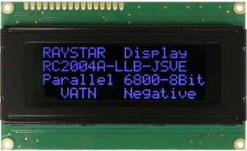 RAYSTAR OPTRONICS Display: LCD; alphanumeric; VA