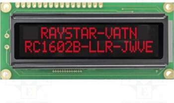 RAYSTAR OPTRONICS Display: LCD; alphanumeric; VA
