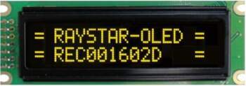 RAYSTAR OPTRONICS Display: OLED; alphanumeric; 16x2