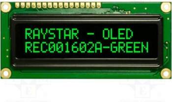 RAYSTAR OPTRONICS Display: OLED; alphanumeric; 16x2