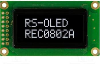 RAYSTAR OPTRONICS Display: OLED; alphanumeric; 8x2