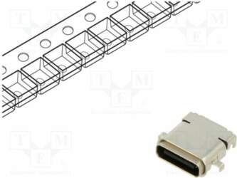 Same Sky® Connector: USB C; socket