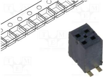 SAMTEC Connector: pin strips; socket; male