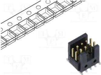 SAMTEC Connector: pin strips; socket; male