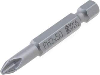 Screwdriver bit; Phillips; PH2; 1/4"; Overall