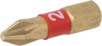 Screwdriver bit; Phillips; PH2; 1/4"; Overall