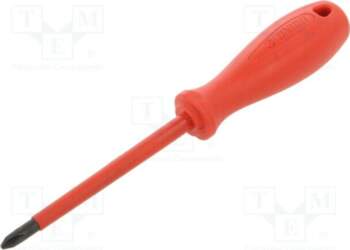 Screwdriver: insulated; Phillips; PH2; Blade length: